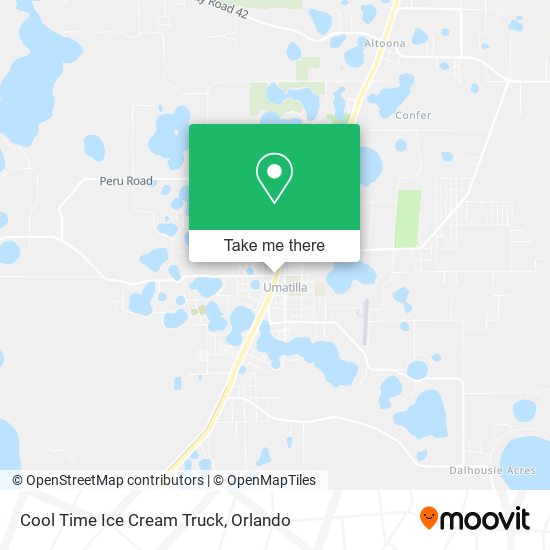 Cool Time Ice Cream Truck map