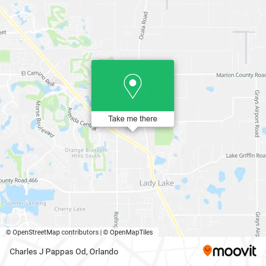 Mapa de Charles J Pappas Od