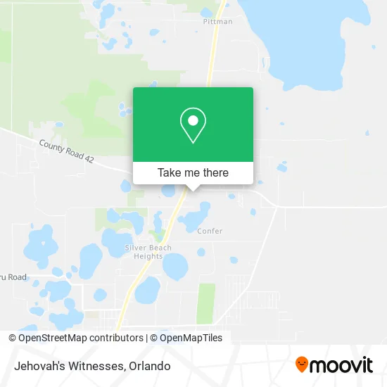 Mapa de Jehovah's Witnesses