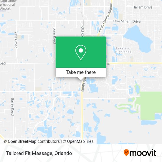 Tailored Fit Massage map