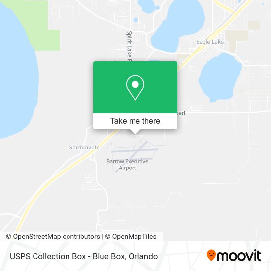 USPS Collection Box - Blue Box map