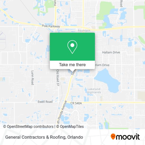 General Contractors & Roofing map