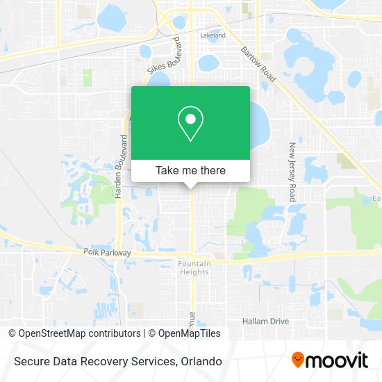 Mapa de Secure Data Recovery Services