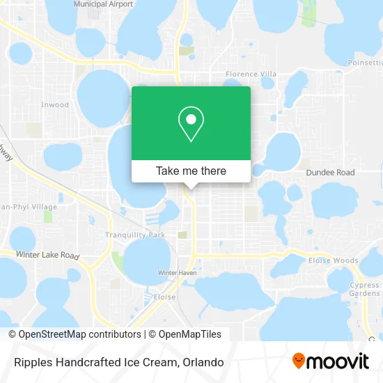 Mapa de Ripples Handcrafted Ice Cream