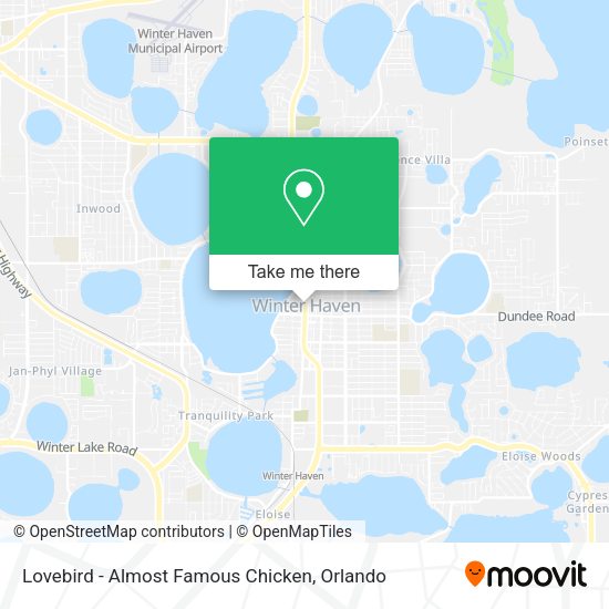 Mapa de Lovebird - Almost Famous Chicken