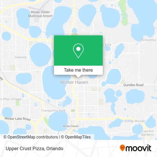 Upper Crust Pizza map