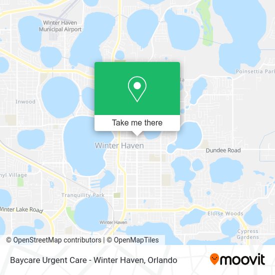 Mapa de Baycare Urgent Care - Winter Haven