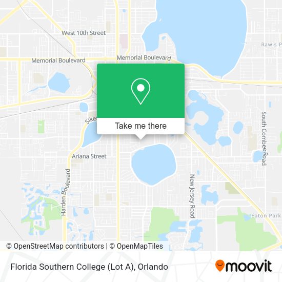 Florida Southern College (Lot A) map