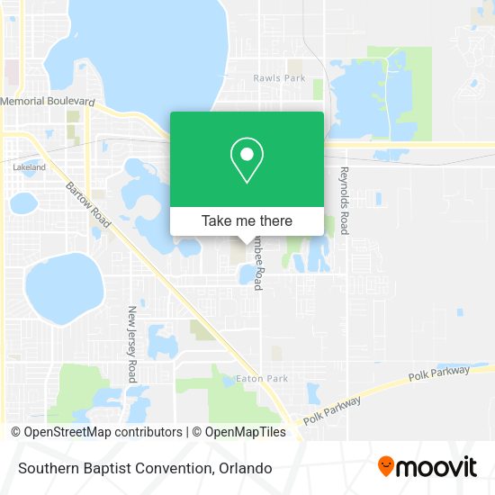 Mapa de Southern Baptist Convention