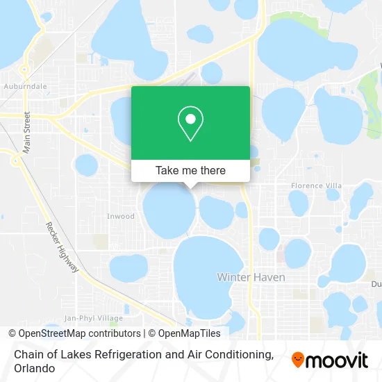 Chain of Lakes Refrigeration and Air Conditioning map