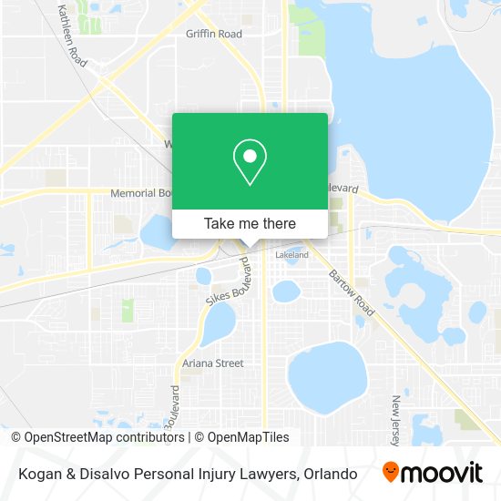 Kogan & Disalvo Personal Injury Lawyers map