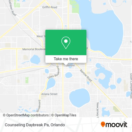 Mapa de Counseling Daybreak Pa