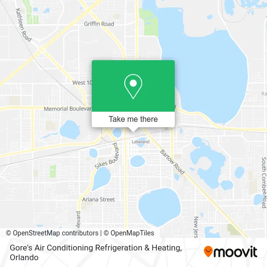 Gore's Air Conditioning Refrigeration & Heating map