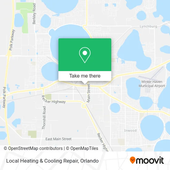 Local Heating & Cooling Repair map