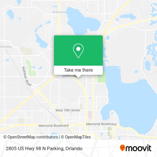 Mapa de 2805 US Hwy 98 N Parking