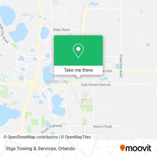 Stga Towing & Services map