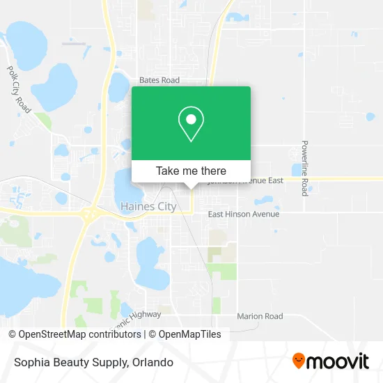 Sophia Beauty Supply map