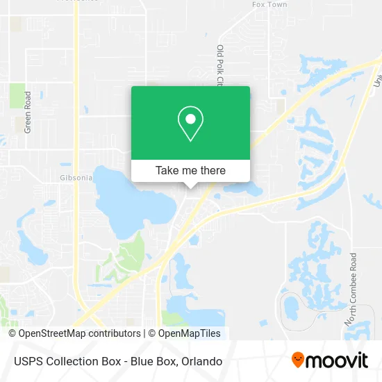 USPS Collection Box - Blue Box map