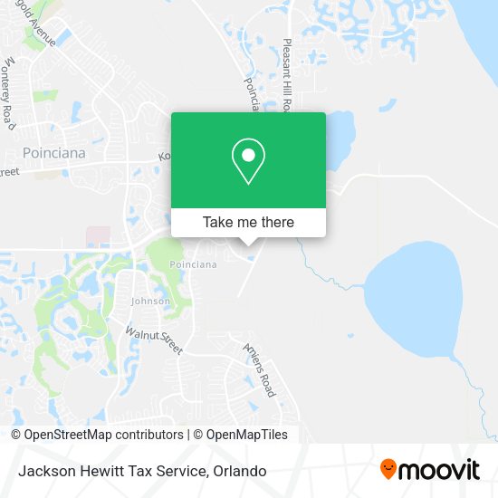 Jackson Hewitt Tax Service map