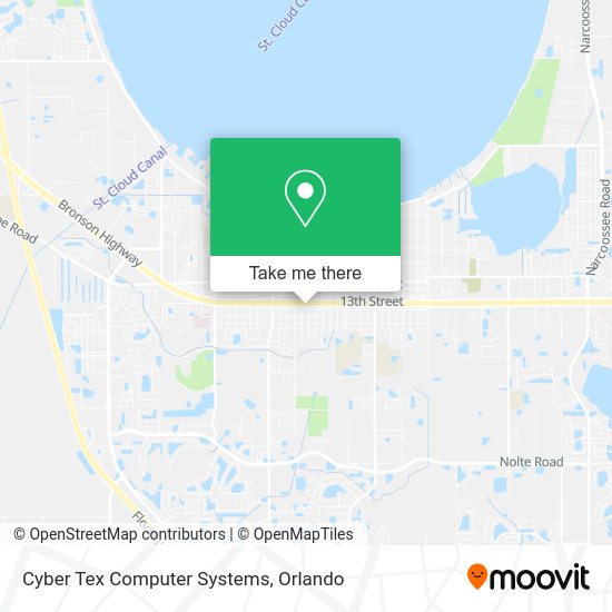 Cyber Tex Computer Systems map