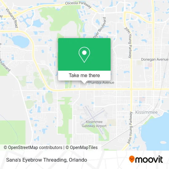 Sana's Eyebrow Threading map