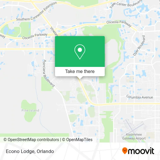 Mapa de Econo Lodge