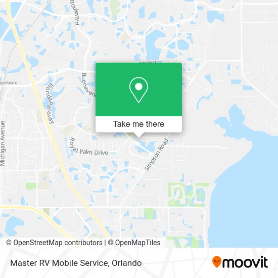 Master RV Mobile Service map