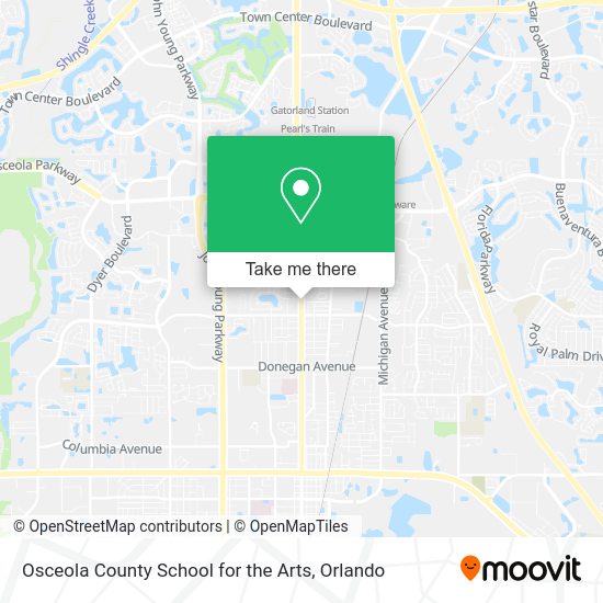 Mapa de Osceola County School for the Arts