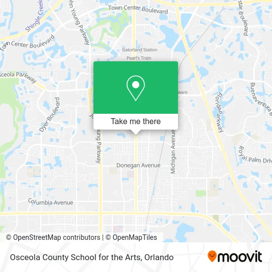 Mapa de Osceola County School for the Arts