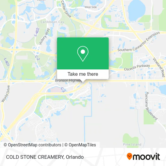 Mapa de COLD STONE CREAMERY