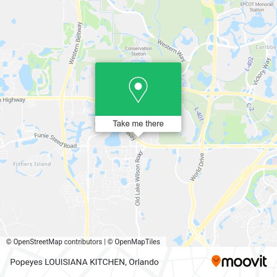 Popeyes LOUISIANA KITCHEN map