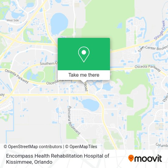 Encompass Health Rehabilitation Hospital of Kissimmee map