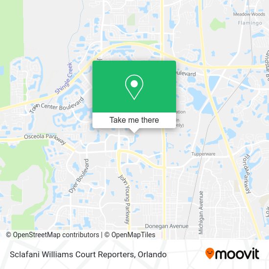 Sclafani Williams Court Reporters map