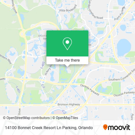 14100 Bonnet Creek Resort Ln Parking map