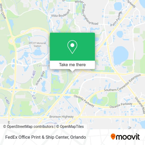 Mapa de FedEx Office Print & Ship Center
