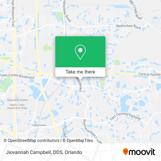 Mapa de Jiovannah Campbell, DDS