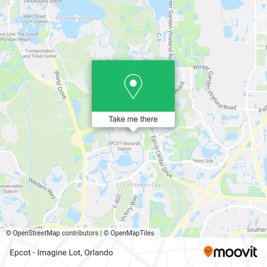 Epcot - Imagine Lot map