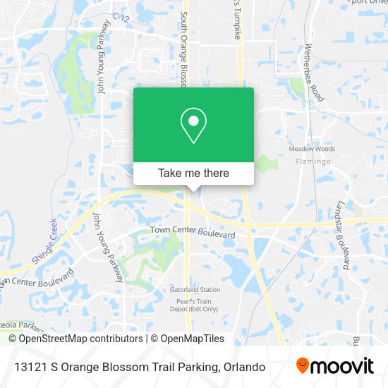 Mapa de 13121 S Orange Blossom Trail Parking
