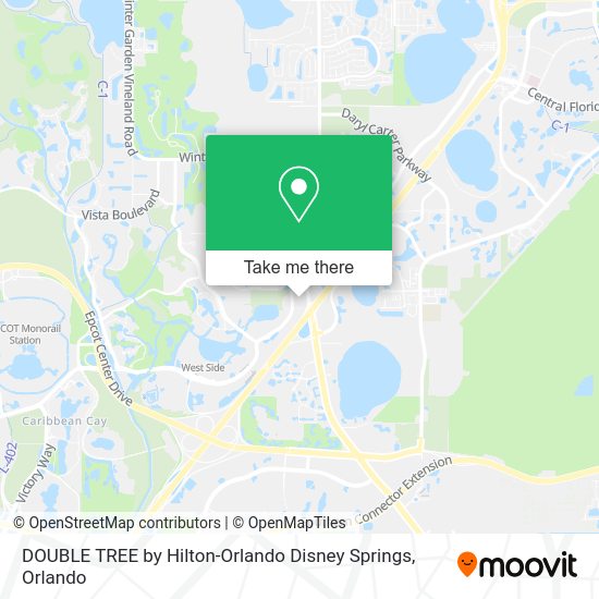 Mapa de DOUBLE TREE by Hilton-Orlando Disney Springs
