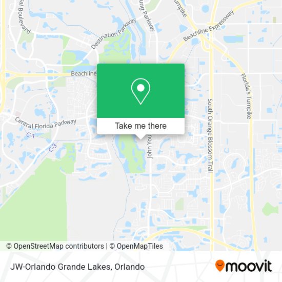 Mapa de JW-Orlando Grande Lakes