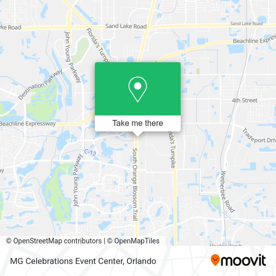 MG Celebrations Event Center map