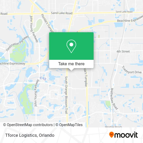 Mapa de Tforce Logistics