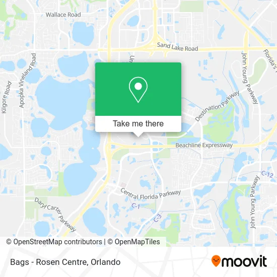 Bags - Rosen Centre map