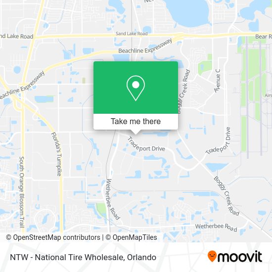 NTW - National Tire Wholesale map