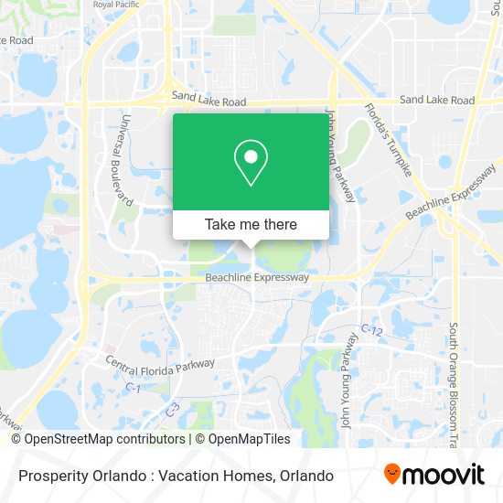 Mapa de Prosperity Orlando : Vacation Homes