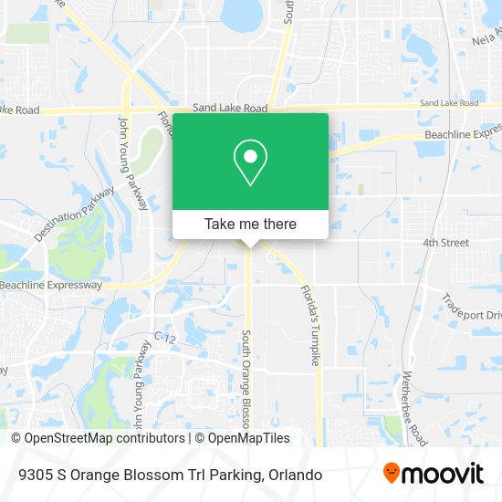 Mapa de 9305 S Orange Blossom Trl Parking