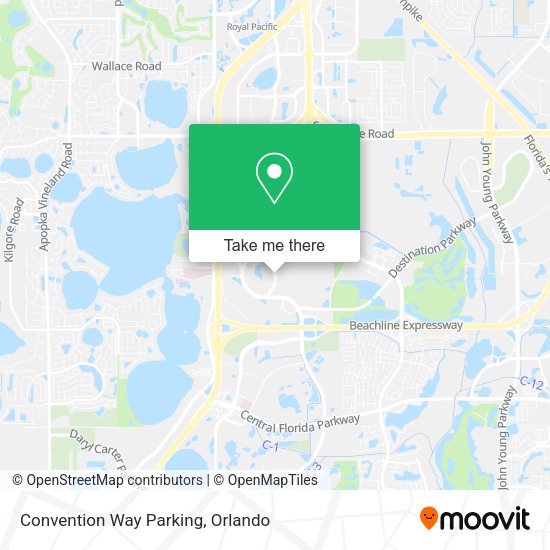 Mapa de Convention Way Parking