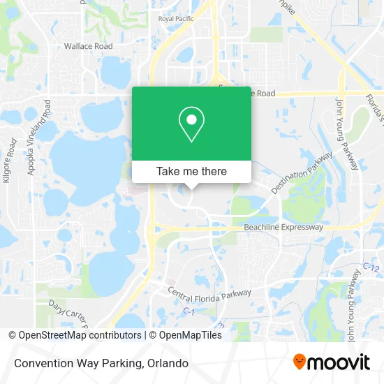 Convention Way Parking map