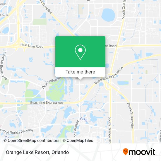Mapa de Orange Lake Resort