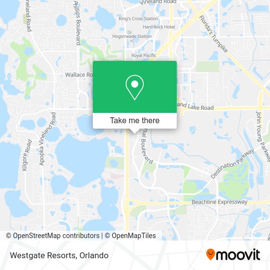 Mapa de Westgate Resorts